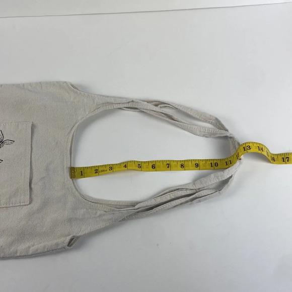 Off-white cotton canvas the future is bright printed book shoulder bag purse - Picture 8 of 11